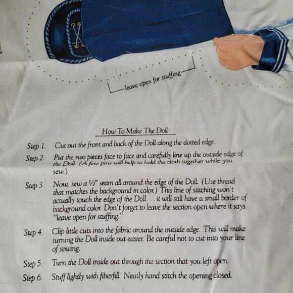 Jonathan and Buster Oh You Beautiful Doll Cut & Sew VIP Cranston Fabric Panel - Picture 4 of 6